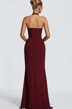 Robe de soirée longue moulante épaules dénudées