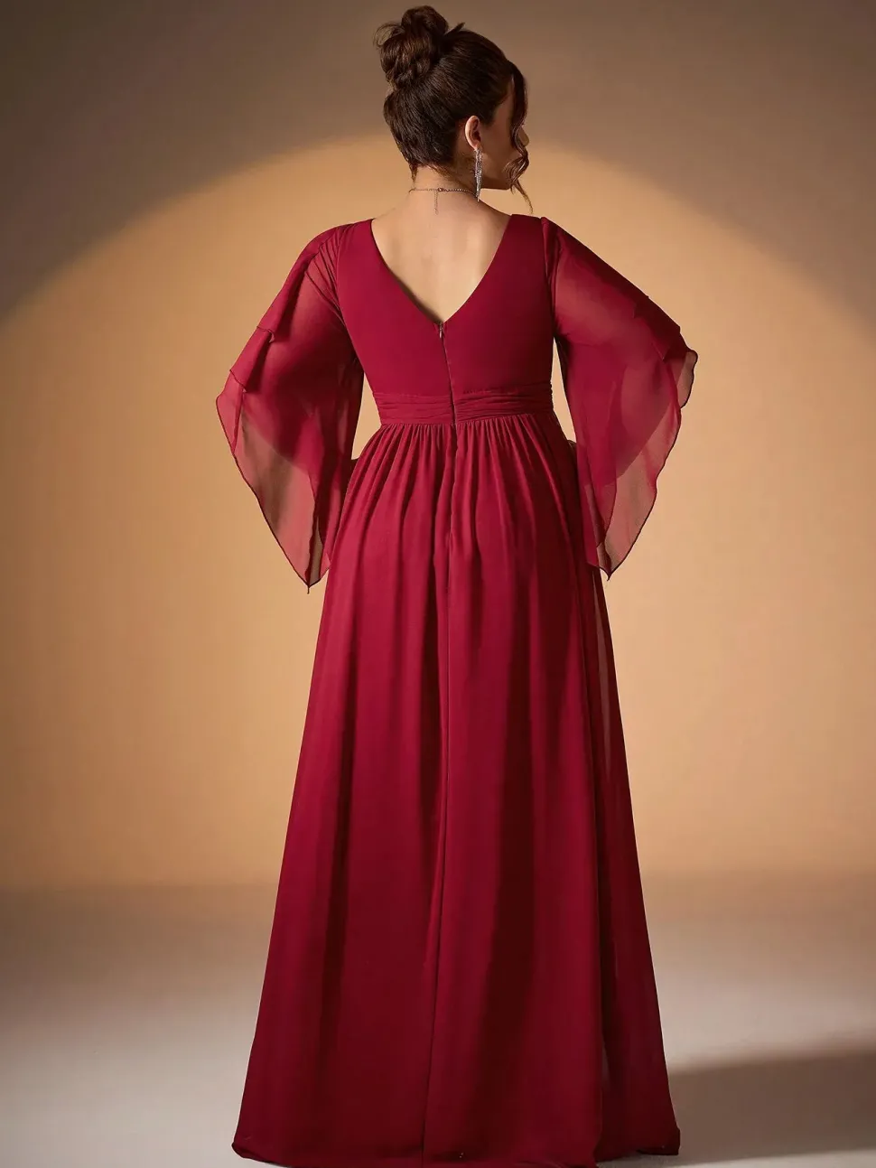 Robe de soirée longue rouge grande taille