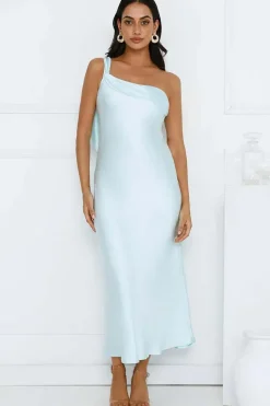 Robe de soirée longue à une épaule en satin