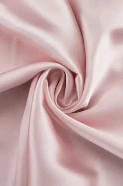 Robe de soirée mariage longue rose satinée