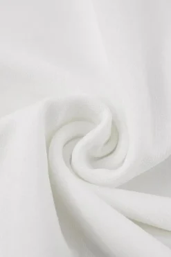 Robe de soirée maxi blanche fluide dos nu