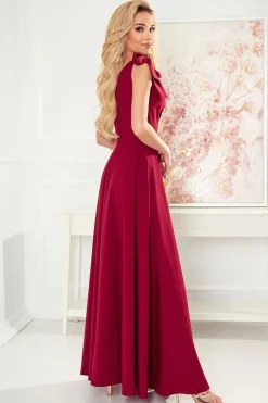 Robe de soirée maxi chic rouge