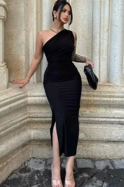 Robe de soirée midi chic & moulante