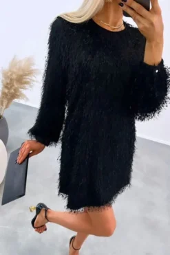 Robe de soirée midi sequin