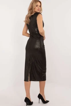 Robe de soirée sans manches midi droite