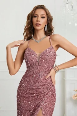 Robe de soirée sequin moulante sexy