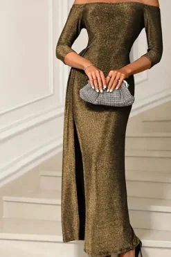 Robe de soirée sexy fendue