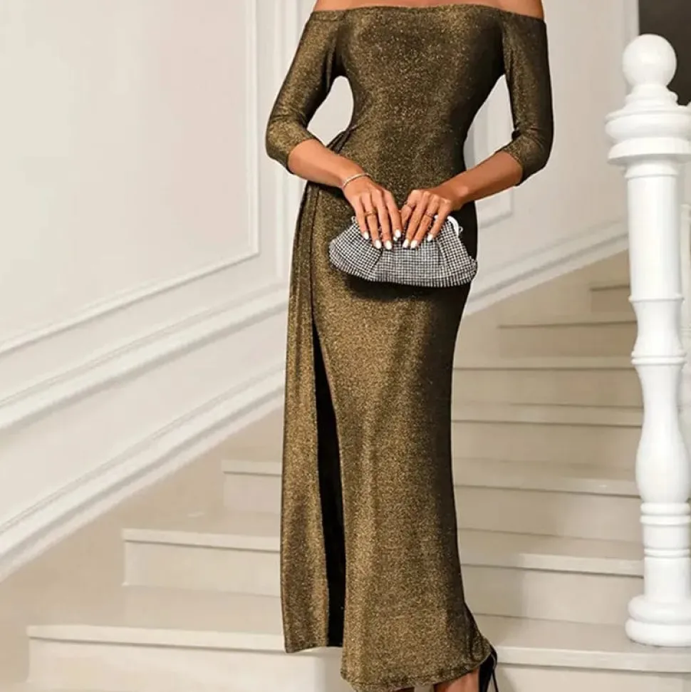 Robe de soirée sexy fendue