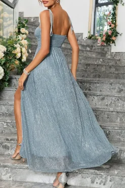 Robe de soirée sexy fendue midi
