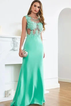 Robe de soirée sexy longue haut transparent