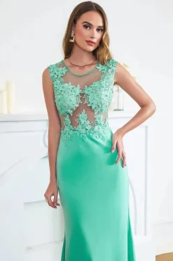Robe de soirée sexy longue haut transparent