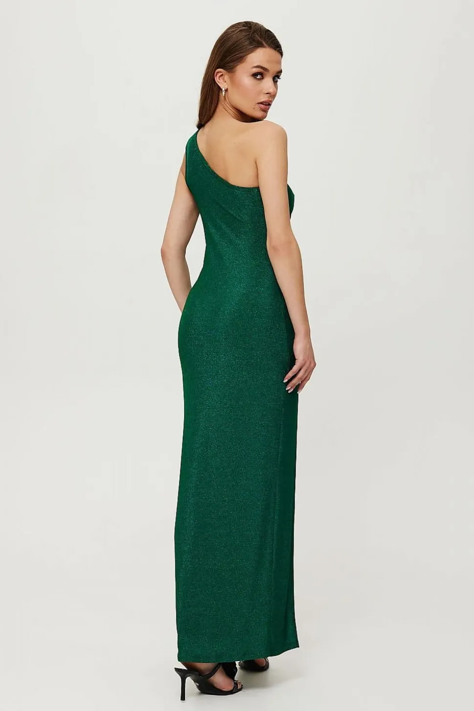 Robe de soirée verte longue