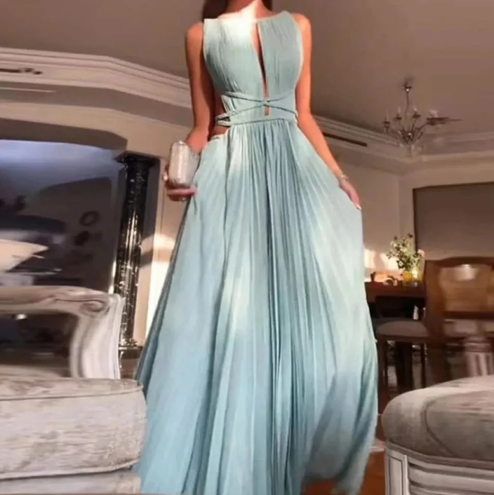 Robe dos nu fluide longue élégante