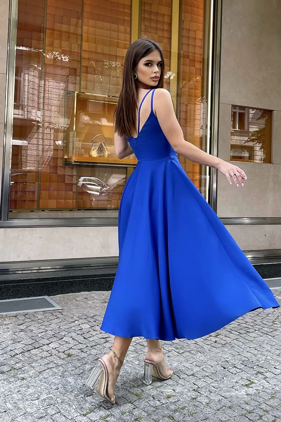 Robe dos nu midi chic