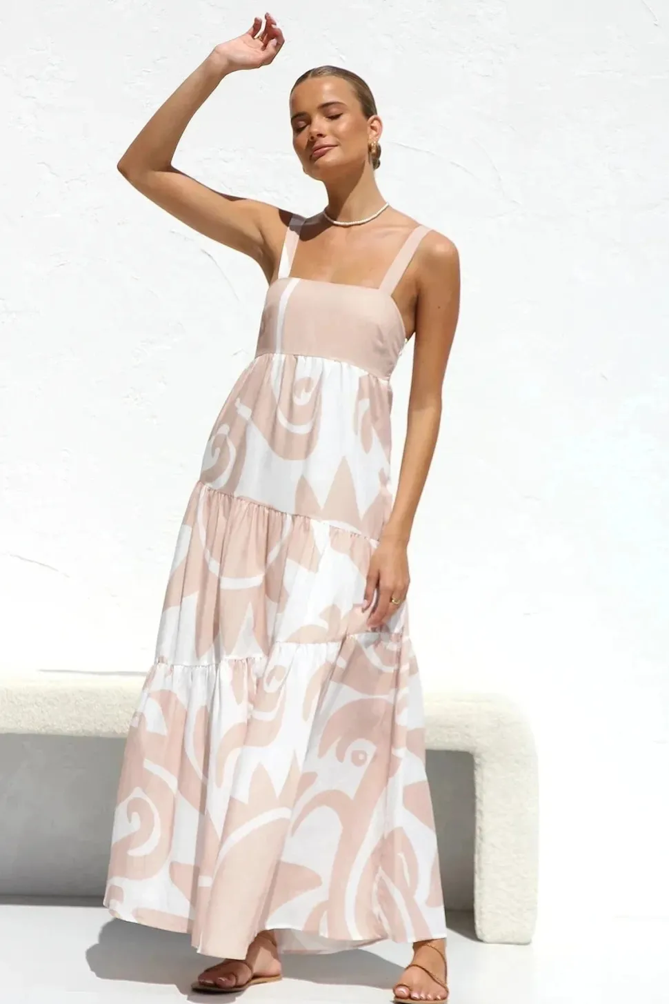 Robe d'été bohème longue à bretelles