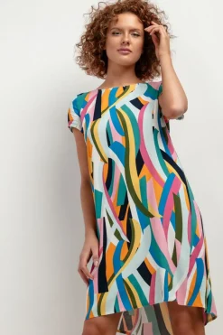 Robe d'été courte trapèze
