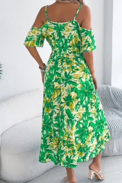 Robe d'été à imprimé floral midi