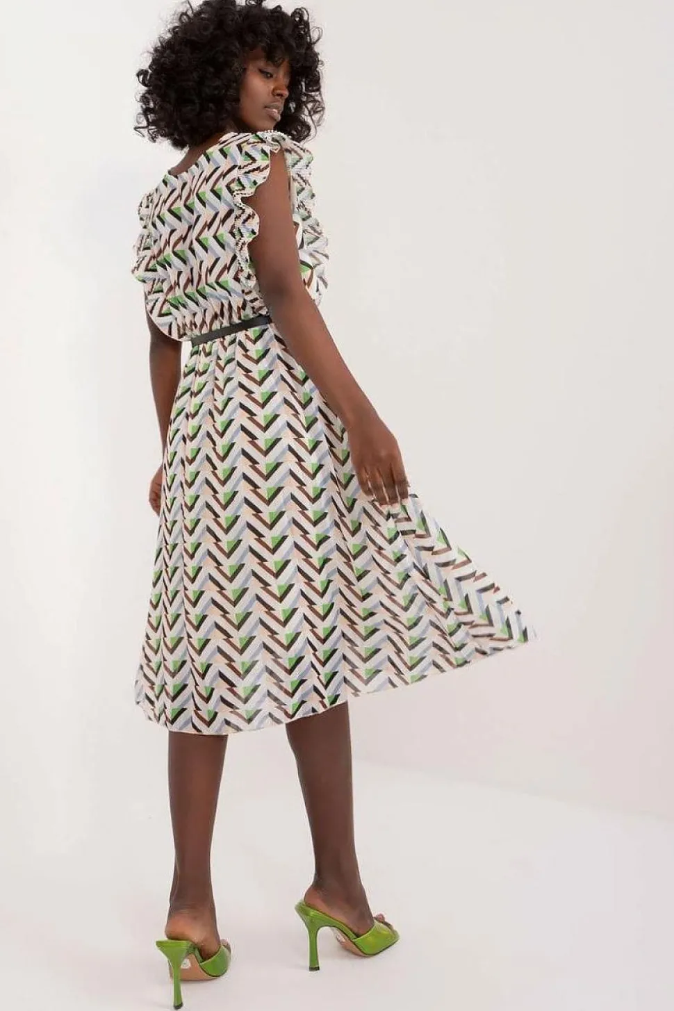 Robe d'été motif géométrique fluide