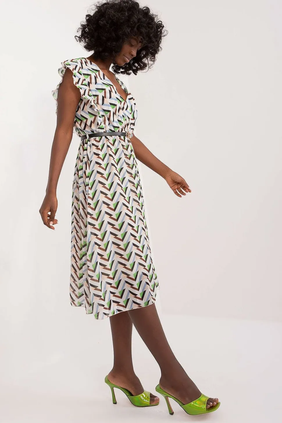 Robe d'été motif géométrique fluide
