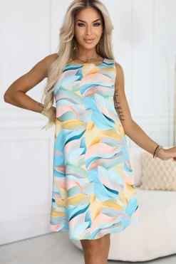 Robe d'été multicolore sans manches ample