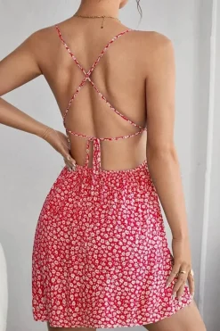 Robe d'été sexy dos nu courte moulante