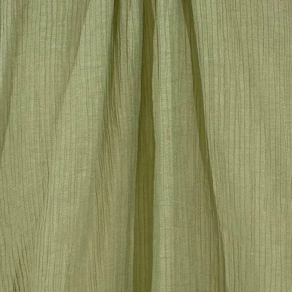 Robe d'été verte ample courte