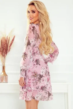 Robe fleurie bohème manches longues