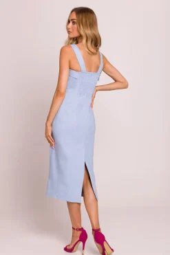 Robe fourreau midi bustier