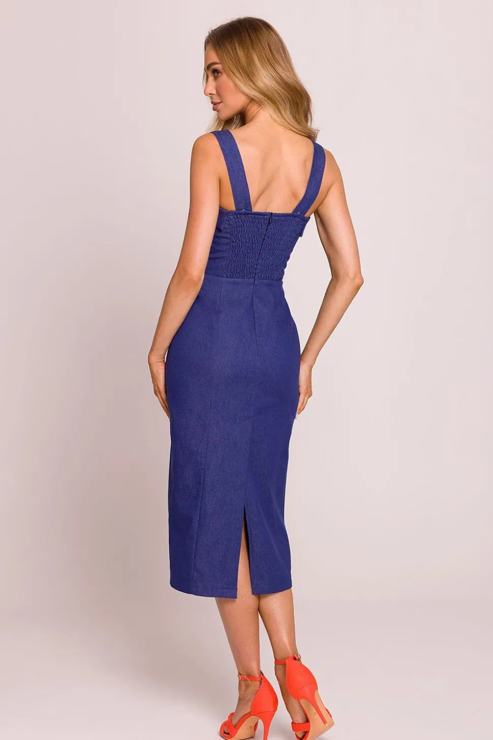 Robe fourreau midi bustier