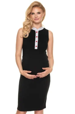 Robe grossesse noire courte