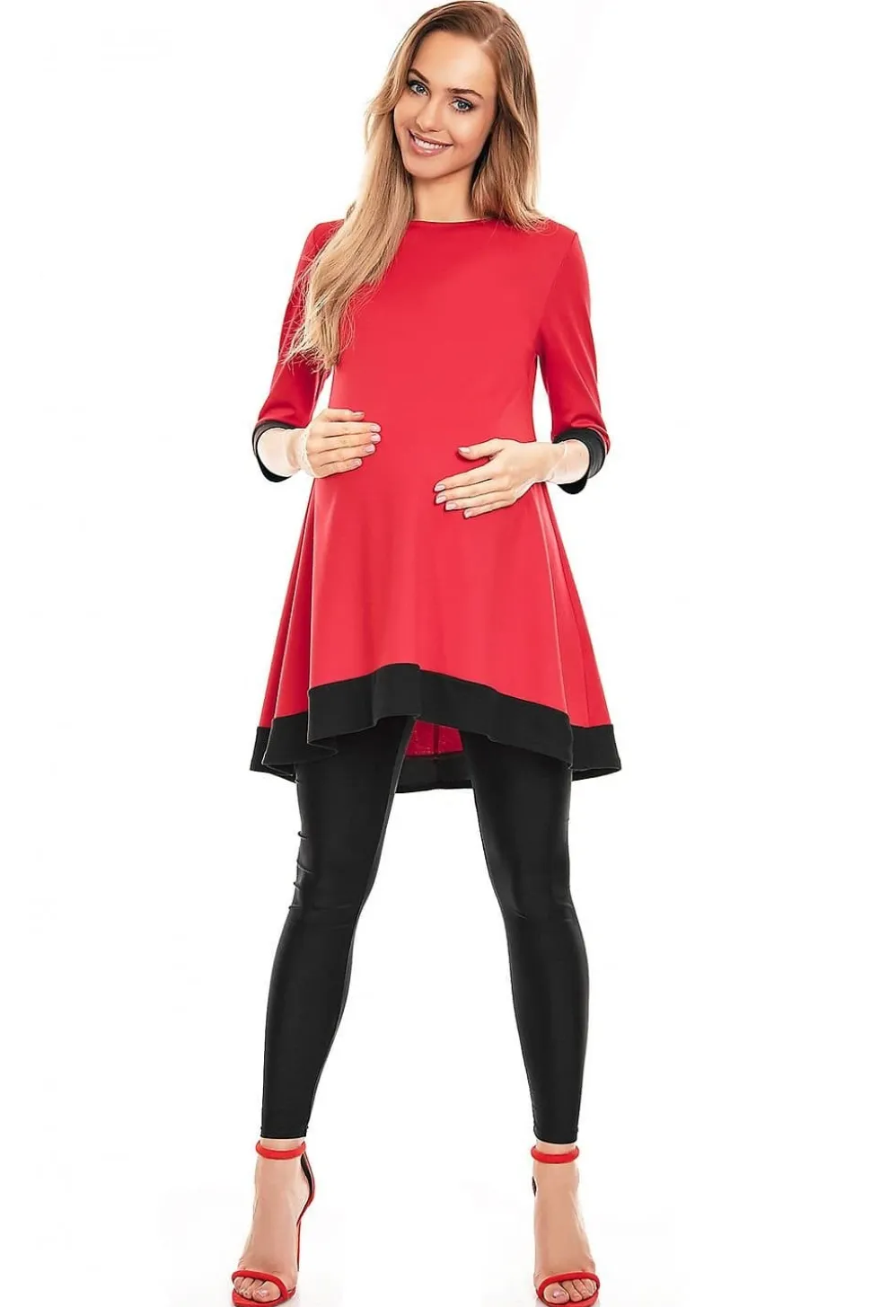 Robe grossesse rouge