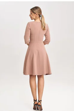 Robe habillée élégante manche longue