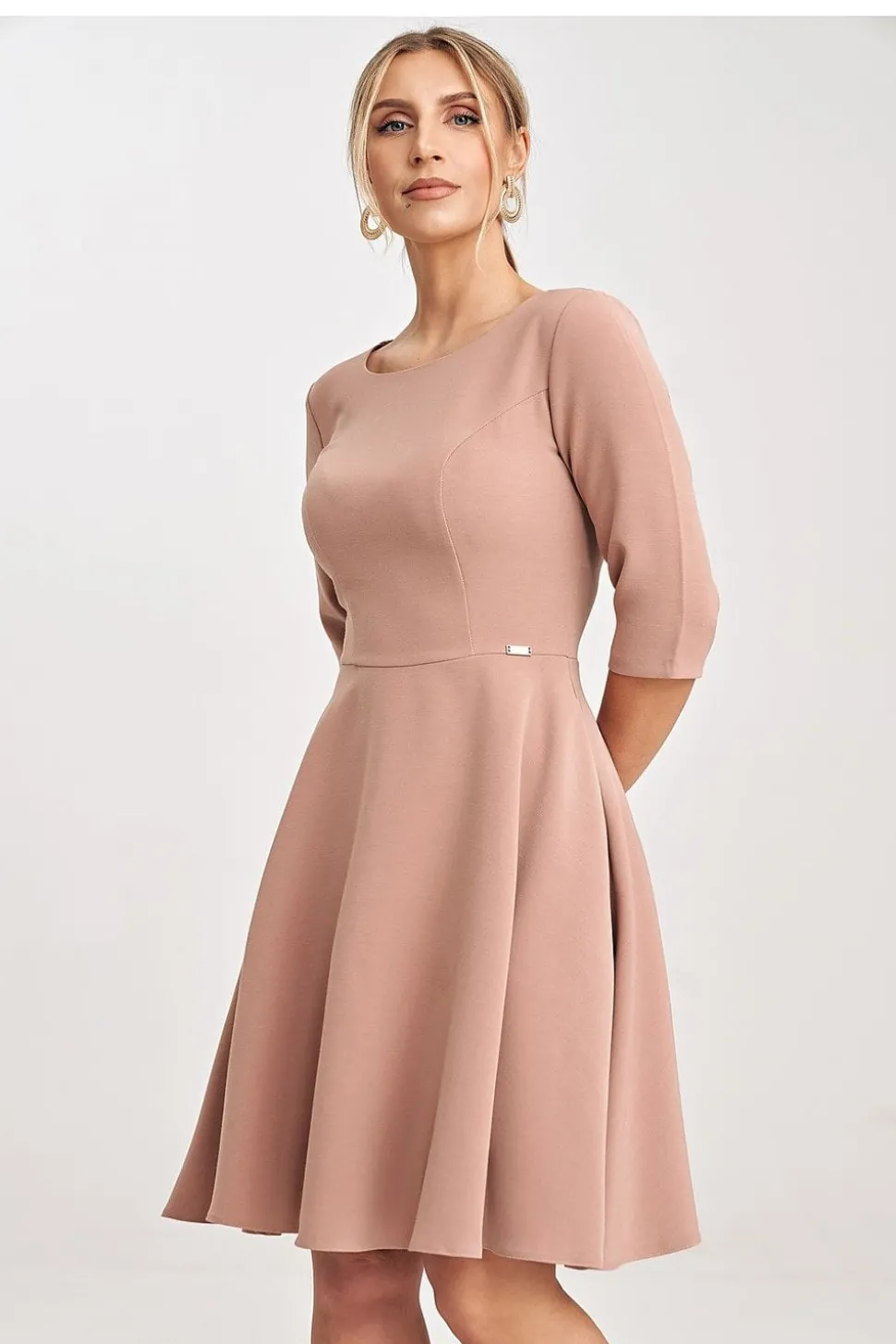 Robe habillée élégante manche longue