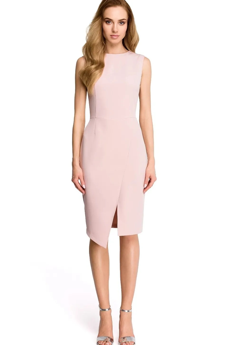 Robe habillée midi sans manches