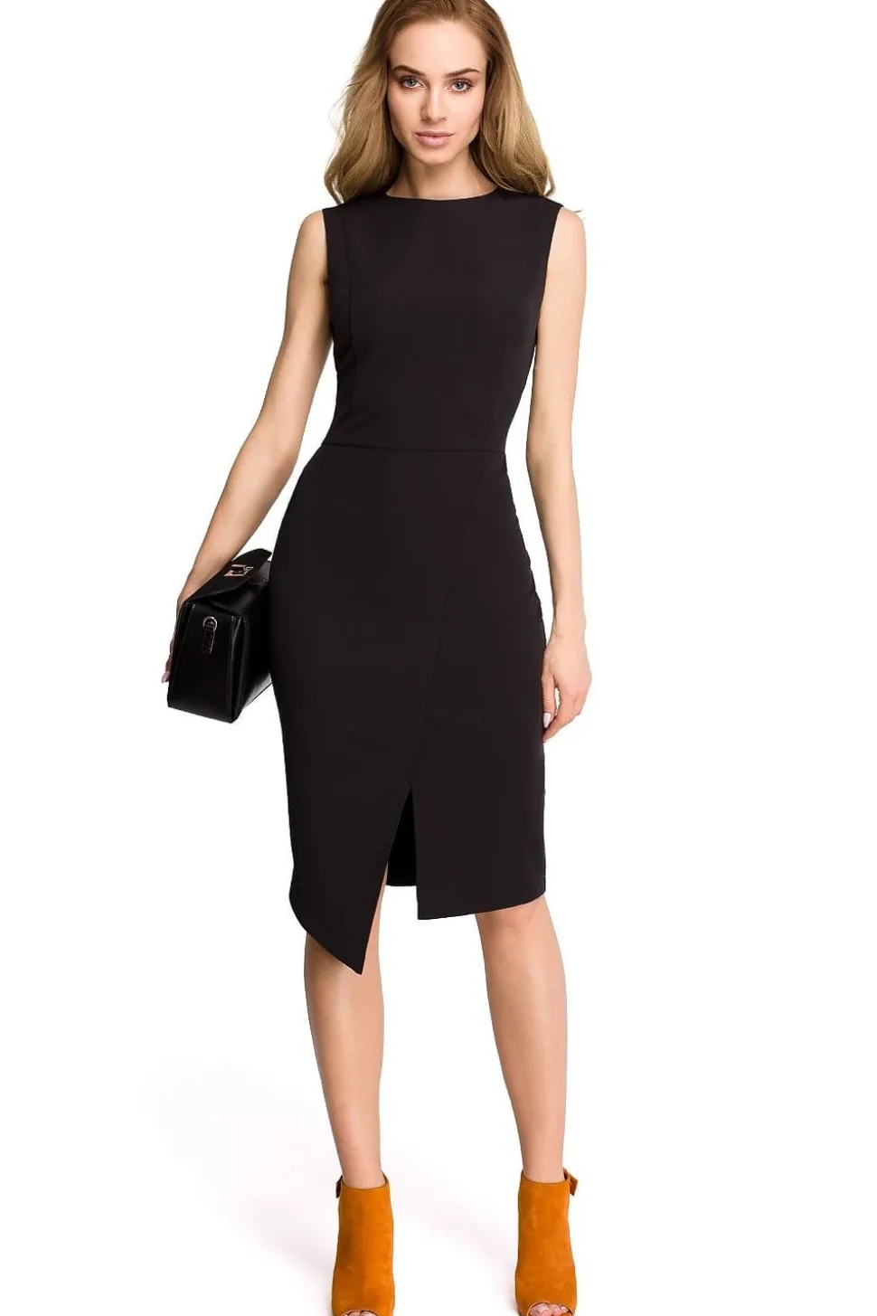 Robe habillée midi sans manches