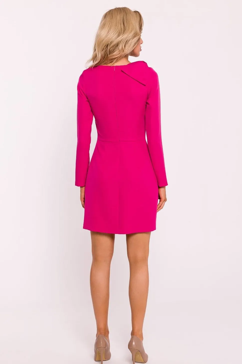 Robe habillée mini manches longues