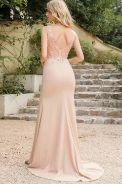Robe invitée au mariage dentelle dos nu