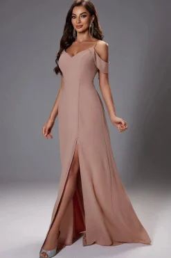 Robe invitée de mariage chic beige