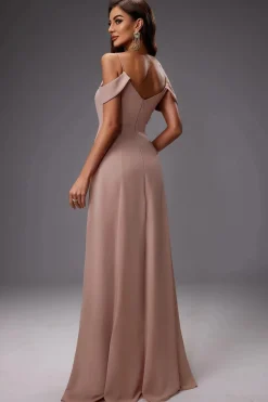 Robe invitée de mariage chic beige