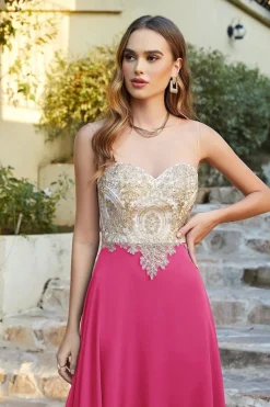 Robe invitée de mariage chic longue