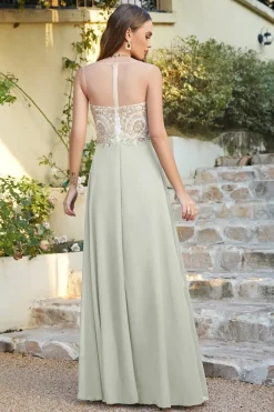 Robe invitée de mariage chic longue