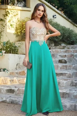 Robe invitée de mariage chic longue