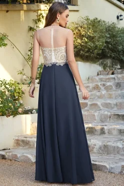 Robe invitée de mariage chic longue