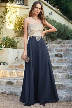 Robe invitée de mariage chic longue