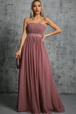 Robe invitée de mariage chic longue