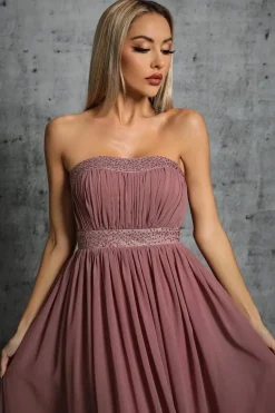 Robe invitée de mariage chic longue