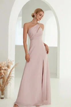 Robe invitée de mariage fendue fluide chic
