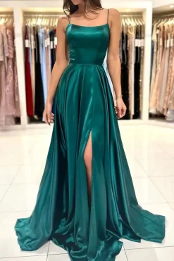 Robe invitée de mariage vert émeraude