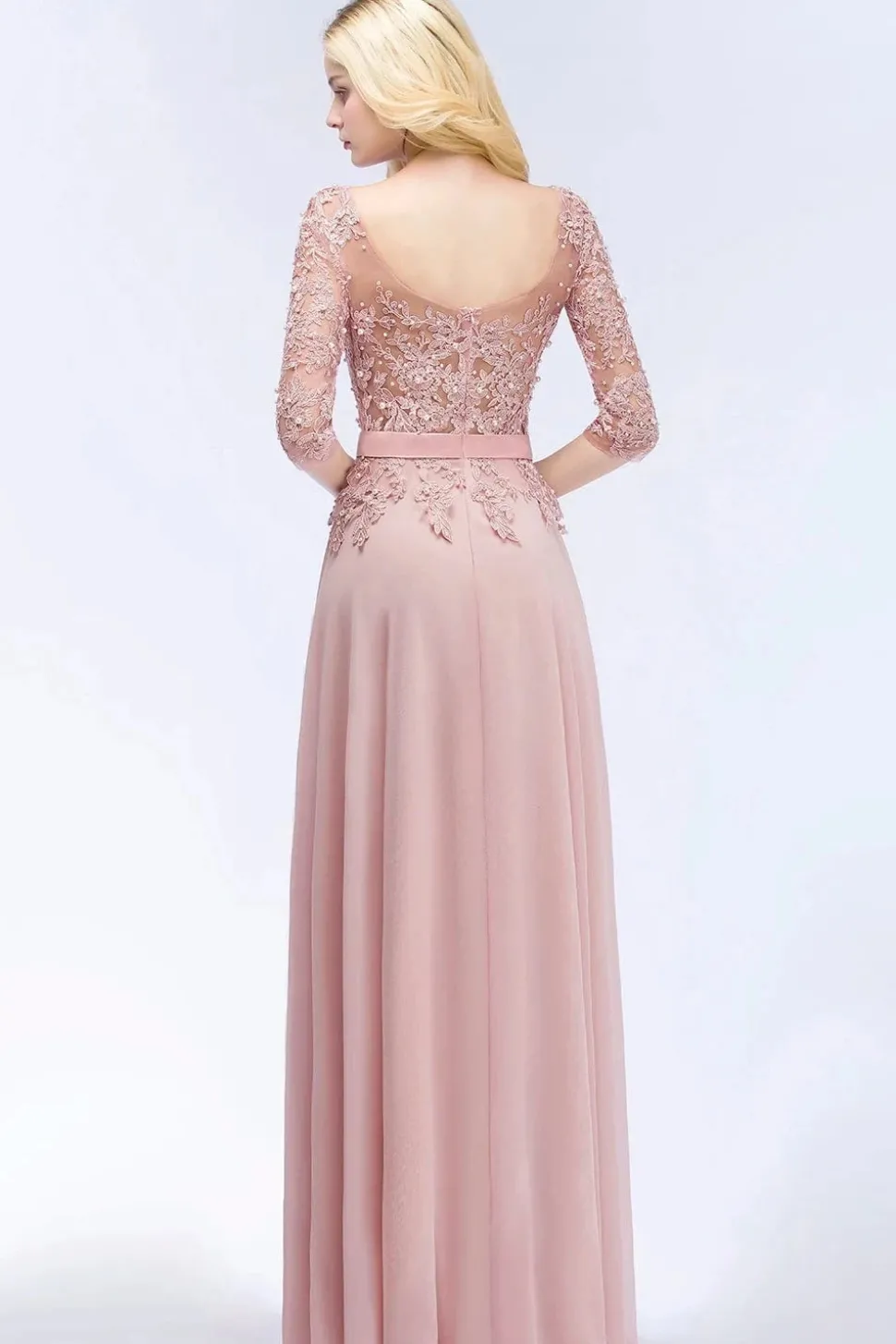 Robe invitée mariage chic haut dentelle