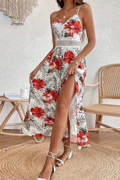 Robe longue bohème fleurie
